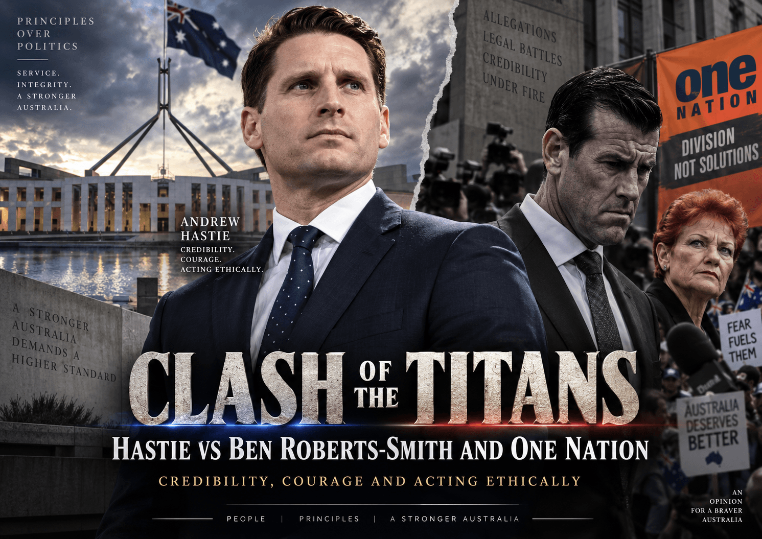 Clash of the Titans: Hastie, Ben Roberts-Smith and One Nation
